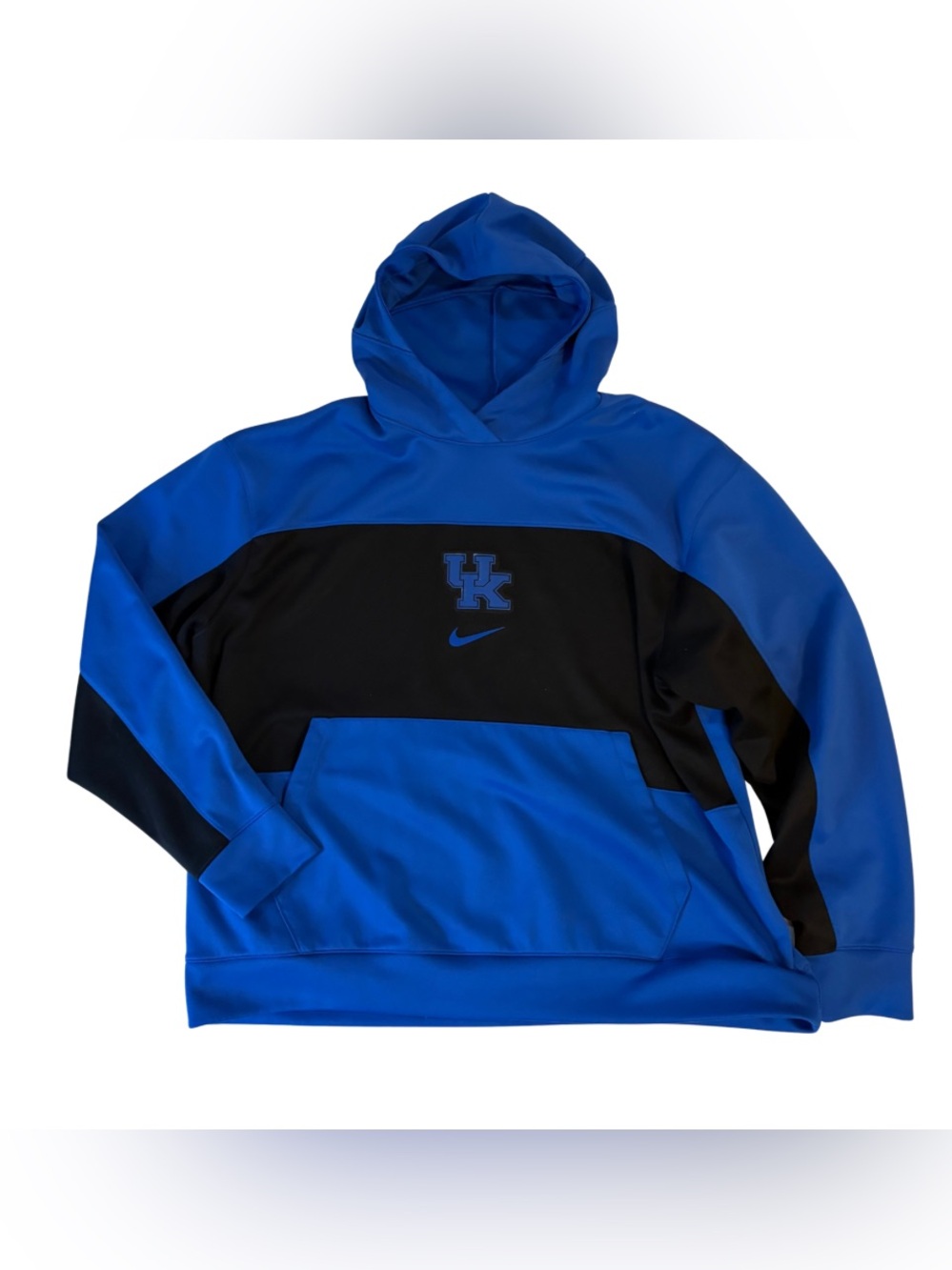 Nike Kentucky Wildcats Hoodie XXL Dri-FIT UK Blue Black Pullover NCAA
